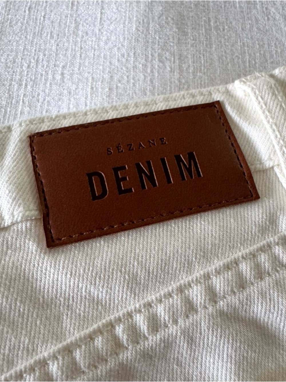 Sezane Brut Sexy Jeans, Ecru - size 36 (4 US) - Picture 13 of 13